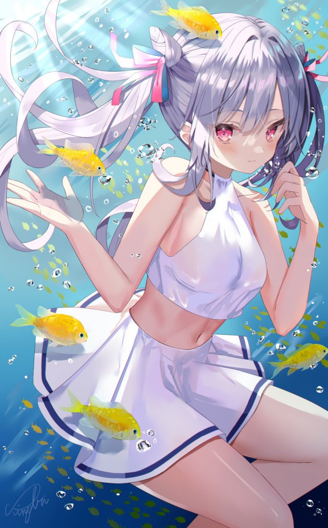 【二次】銀髪・白髪女子画像　その５
